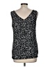 Tribal 100% Polyester Black Sleeveless Blouse Size M - photo 2