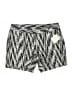 Caslon Chevron-herringbone Silver Gray Athletic Shorts Size 4 - photo 1