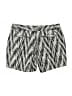 Caslon Chevron-herringbone Silver Gray Athletic Shorts Size 4 - photo 2