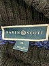 Karen Scott 100% Cotton Polka Dots Blue Turtleneck Sweater Size XL - photo 7