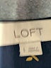 Ann Taylor LOFT 100% Polyester Blue Long Sleeve Blouse Size S - photo 7