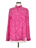 Attention 100% Polyester Paisley Pink Long Sleeve Blouse Size M - photo 1