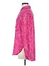 Attention 100% Polyester Paisley Pink Long Sleeve Blouse Size M - photo 5
