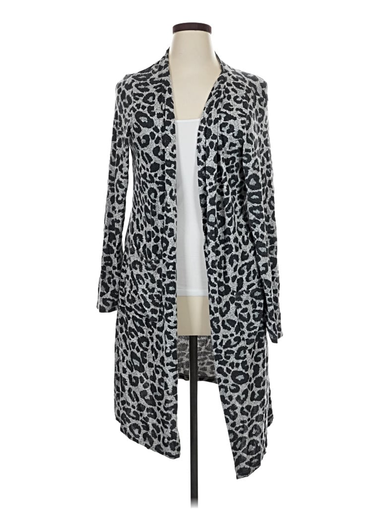 Pre-owned Time And Tru Cardigan Sweater In Silver