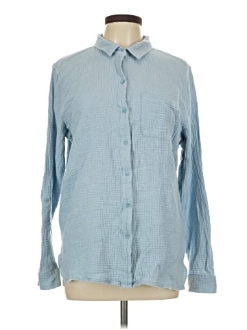 Anne Klein Long Sleeve Button-Down Shirt (view 1)