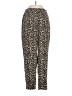 J.Crew Factory Store 100% Polyester Animal Print Gold Casual Pants Size 2 - photo 1