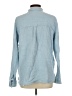 Anne Klein 100% Cotton Checkered-gingham Blue Long Sleeve Button-Down Shirt Size L - photo 2
