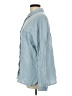 Anne Klein 100% Cotton Checkered-gingham Blue Long Sleeve Button-Down Shirt Size L - photo 5