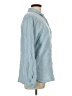 Anne Klein 100% Cotton Checkered-gingham Blue Long Sleeve Button-Down Shirt Size L - photo 4