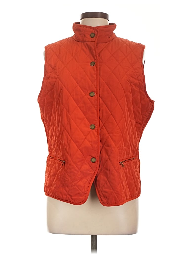 Pre-owned Talbots Vest In Orange