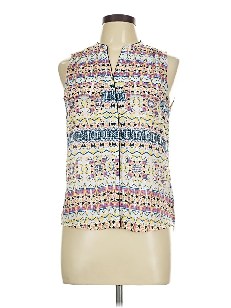 Pre-owned Love Tree Sleeveless Blouse In Ivory