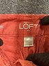 Ann Taylor LOFT Outlet Chevron-herringbone Orange Shorts Size 8 - photo 3