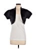 Jill Stuart Black Short Sleeve Top Size 8 - photo 1