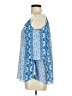 Pink Rose 100% Polyester Blue 3/4 Sleeve Blouse Size M - photo 5