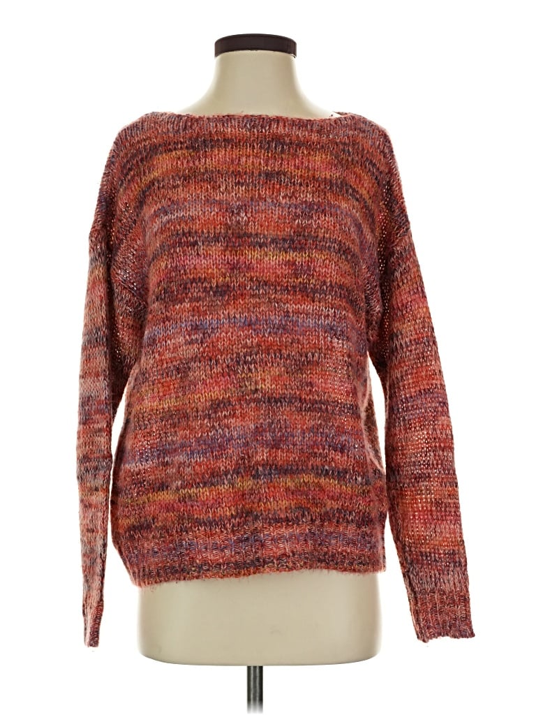 Pre-owned Ann Taylor Loft Pullover Sweater In Orange