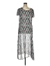 Eyeshadow Print Silver Casual Dress Size XL - photo 1