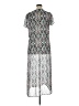 Eyeshadow Print Silver Casual Dress Size XL - photo 2