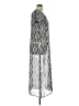 Eyeshadow Print Silver Casual Dress Size XL - photo 4