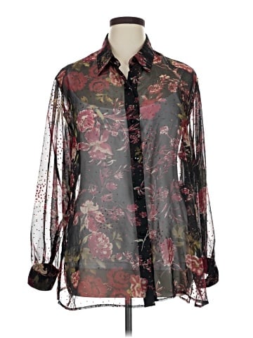 Notations Long Sleeve Blouse (view 1)