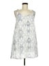 O'Neill 100% Viscose Chevron-herringbone Blue Silver Casual Dress Size 10 - 12 - photo 1
