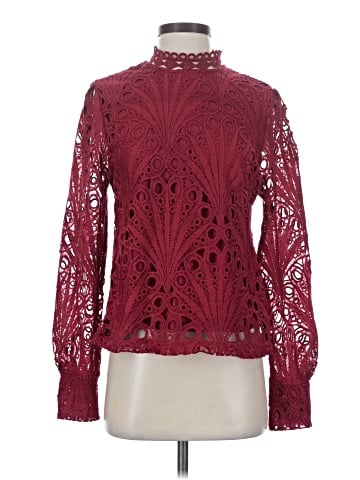 Ultra Pink Long Sleeve Blouse (view 1)