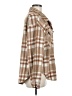 Love Tree 100% Polyester Plaid Brown Jacket Size M - photo 4