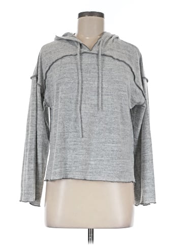 Hem & Thread Pullover Hoodie (view 1)