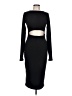 VICI Solid Black Cocktail Dress Size L - photo 1