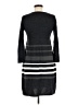 Studio One 100% Acrylic Stripes Gray Casual Dress Size M - photo 2