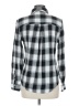 Joe Boxer Checkered-gingham Black Long Sleeve Button-Down Shirt Size M - photo 2