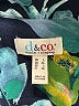 D&Co. Floral Teal 3/4 Sleeve Blouse Size L - photo 7