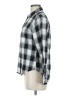 Joe Boxer Checkered-gingham Black Long Sleeve Button-Down Shirt Size M - photo 5