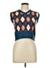 Cider Argyle Blue Sweater Vest Size L (estimated) - photo 1