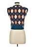 Cider Argyle Blue Sweater Vest Size L (estimated) - photo 2