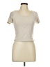 Pink Rose Tan Short Sleeve Top Size L - photo 1