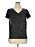 Soprano 100% Polyester Black Short Sleeve Blouse Size XL - photo 1