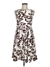 Robbie Bee Print Brown Cocktail Dress Size 6 - photo 1