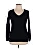Ann Taylor LOFT Black Pullover Sweater Size XL - photo 1