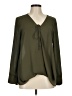 WAYF 100% Polyester Green Long Sleeve Blouse Size M - photo 1