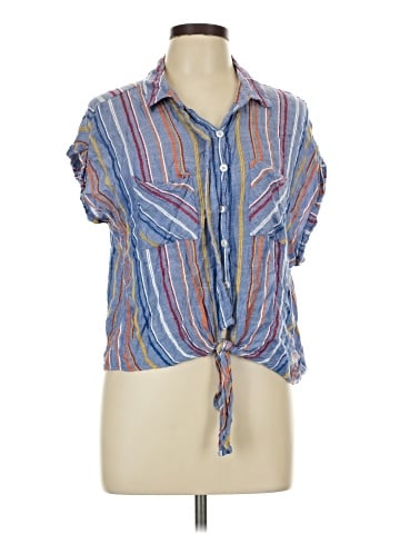 Keep In Touch Short Sleeve Blouse (view 1)