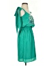 Judith March 100% Polyester Tropical Teal Cocktail Dress Size S - photo 5