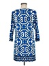 Laundry by Design Print Blue Casual Dress Size 6 - photo 2