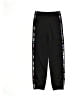 Adidas 100% Polyester Graphic Black Track Pants Size 7 - 8 - photo 1