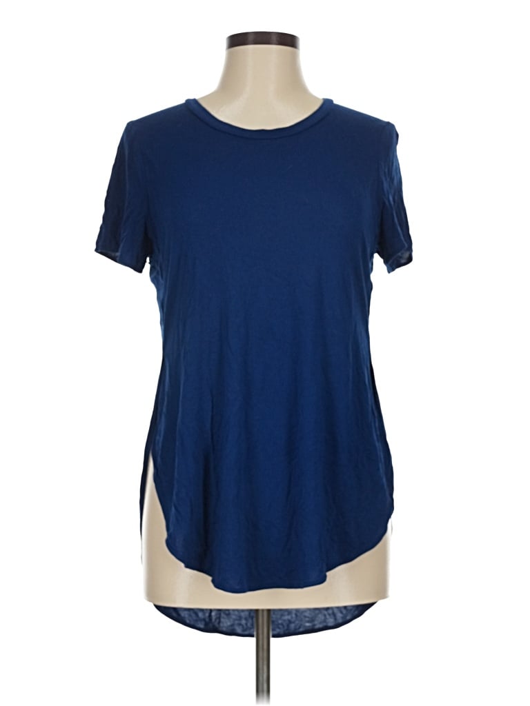 Pre-owned Wilfred Short Sleeve Top Blue Crew Neck Tops