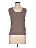 St. John Brown Sleeveless Top Size L - photo 1