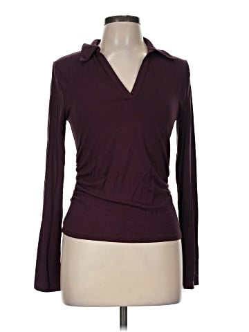 Madewell Side-Cinch Long-Sleeve Polo Top (view 1)