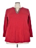 Chico's 100% Pima Cotton Red 3/4 Sleeve Top Size XXL (4) - photo 1