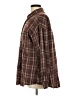 Shein 100% Polyester Plaid Brown Long Sleeve Blouse Size L - photo 5