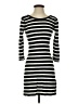 Express Stripes Black Casual Dress Size S - photo 1