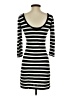 Express Stripes Black Casual Dress Size S - photo 2